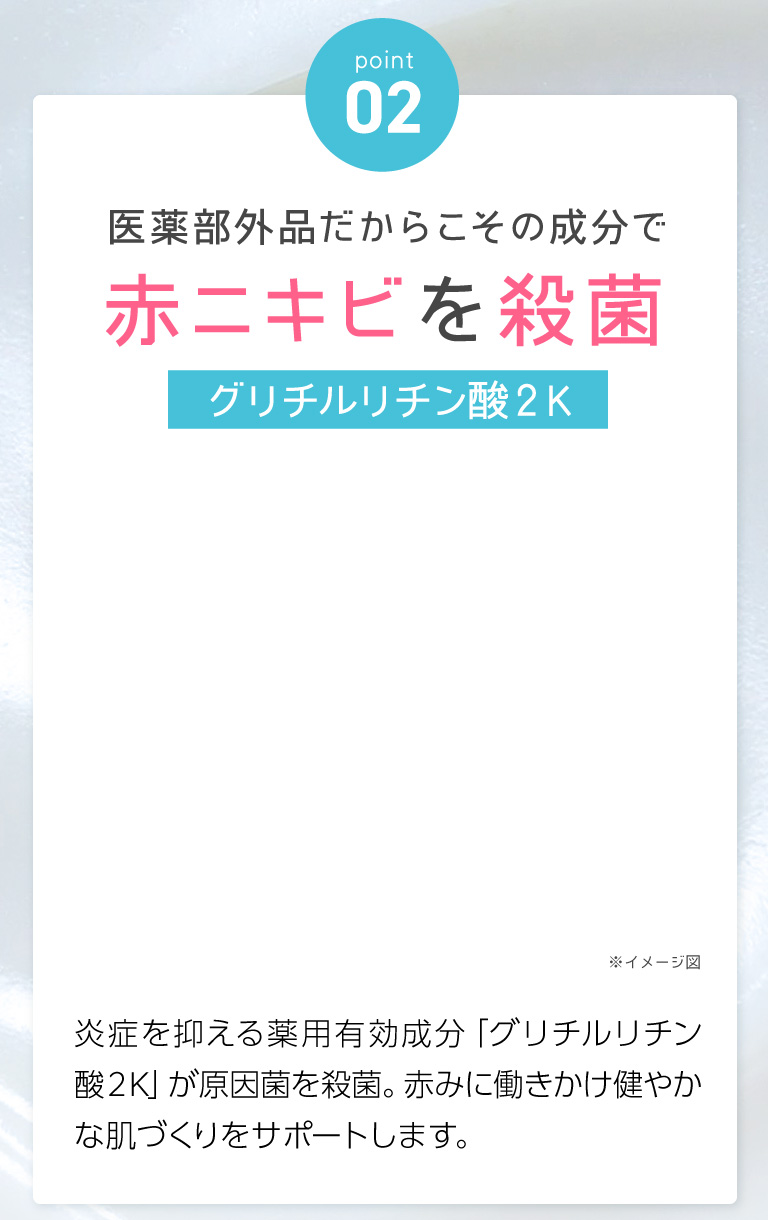 赤ニキビを殺菌